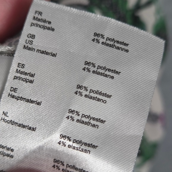 Maje Women 2 Mesh Thomasi Short Sleeve Top Floral Shirt Crewneck AOP Sheer - Picture 6 of 6